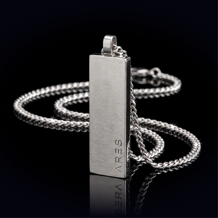 Magnetic silver necklace