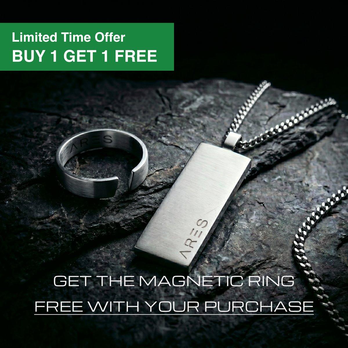 Magnetic Silver Necklace
