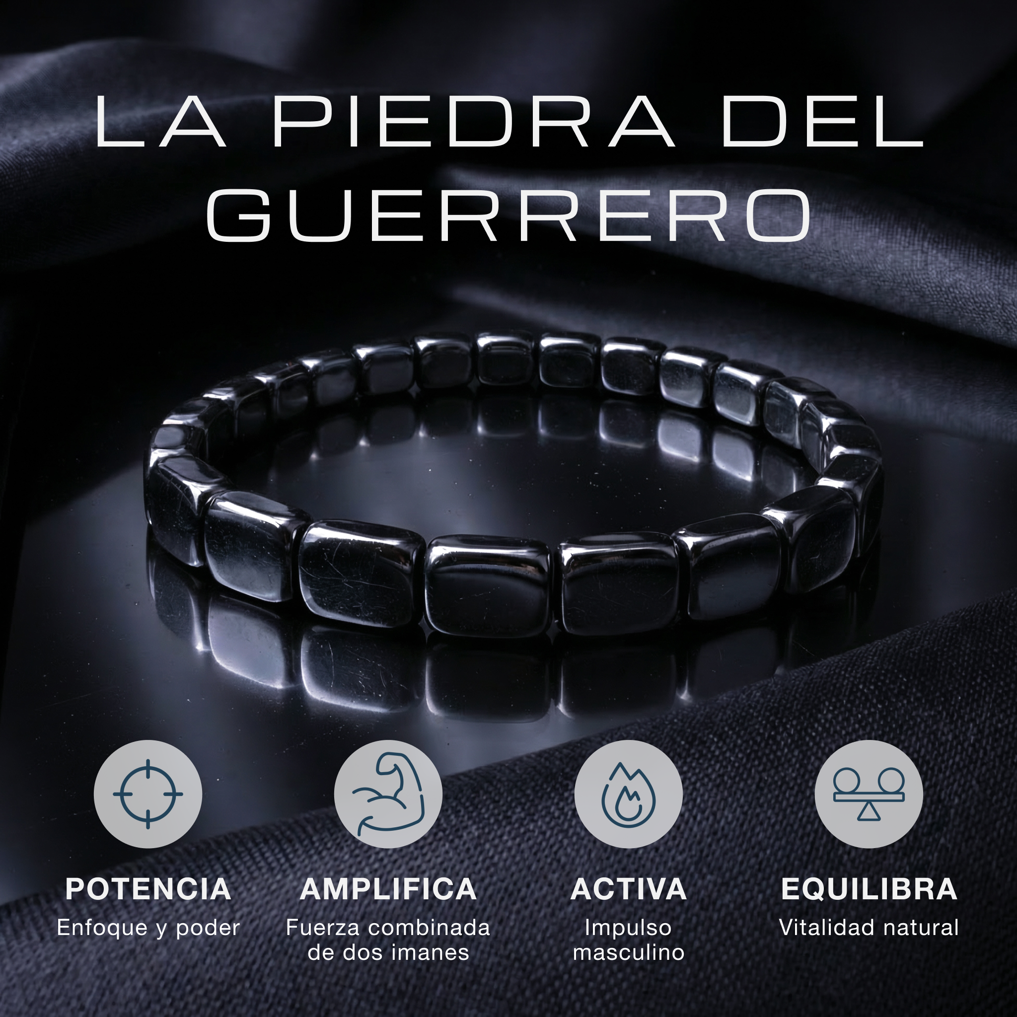 Brazalete de Hematita Ares